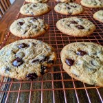 Classic Keto Chocolate Chip Cookies On Wire Rack