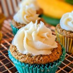 Zucchini Muffin with cream cheese frosting